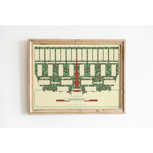 AHNENTAFEL "Kleiner Baum" für 5 Generationen | DIN A3 Quer