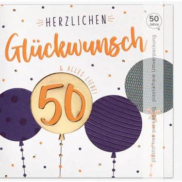 50. Geburtstag Geburtstagskarte