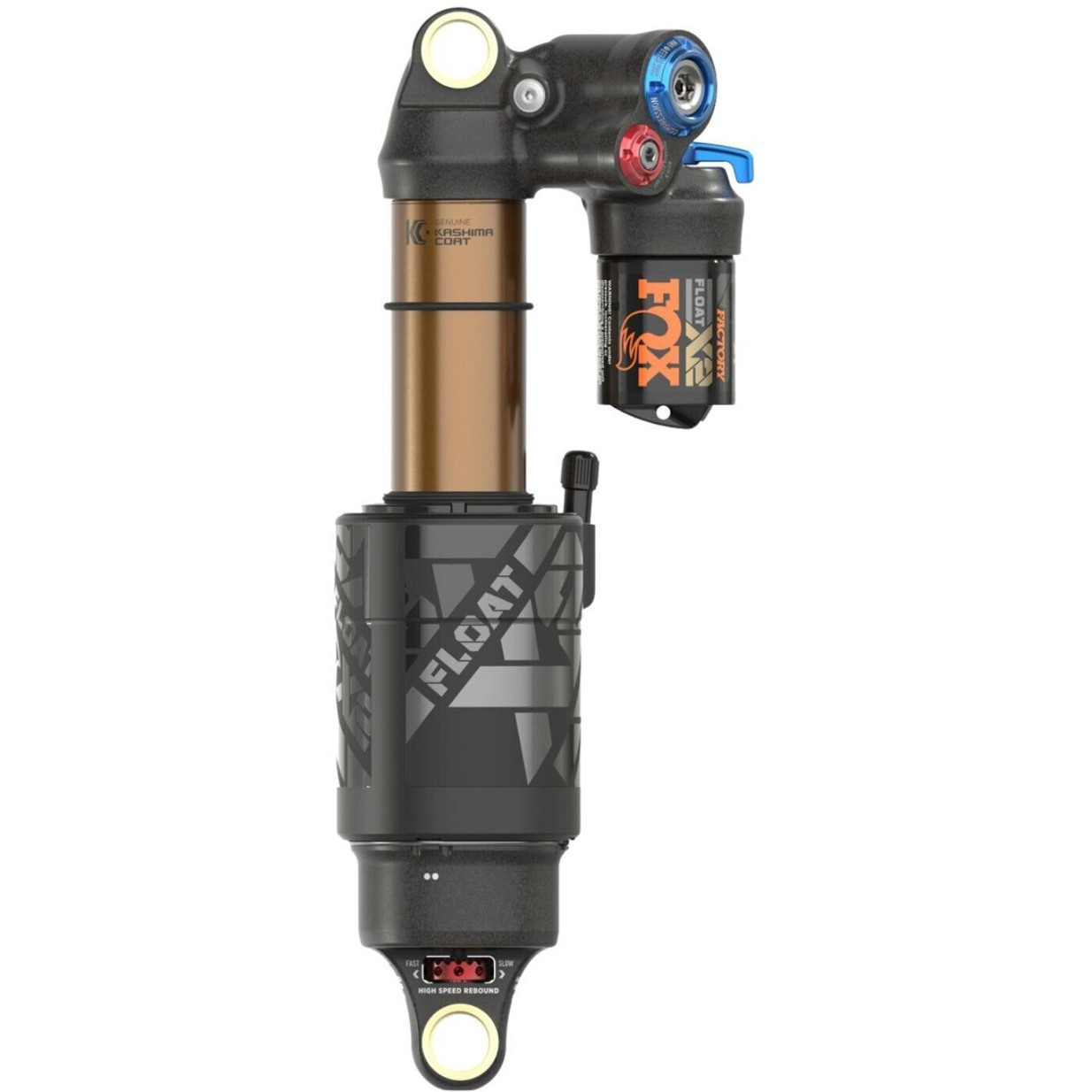 Fox Racing Shox Float X2 2POS Factory Dämpfer - Schwarz-Orange, 230 mm x 57,5 mm