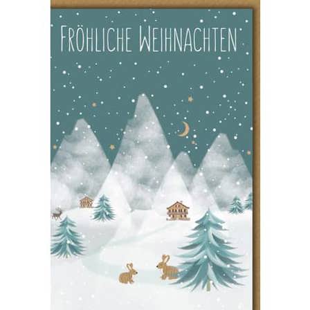 Braune Weihnachtskarte 5800-23266