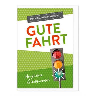 Führerschein Glückwunschkarte - Herzlichen Glückwunsch!