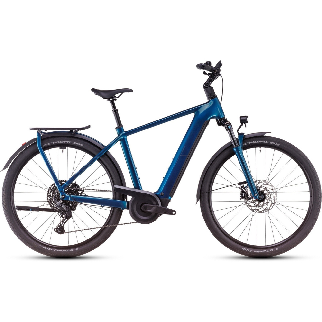 Cube Kathmandu Hybrid EX 2025 - Electric Blue & Chrome E-Bike