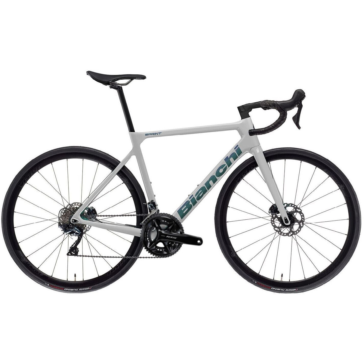 Bianchi SPRINT 105 Carbon 2024 - Light Grey / Iridescent Full Glossy