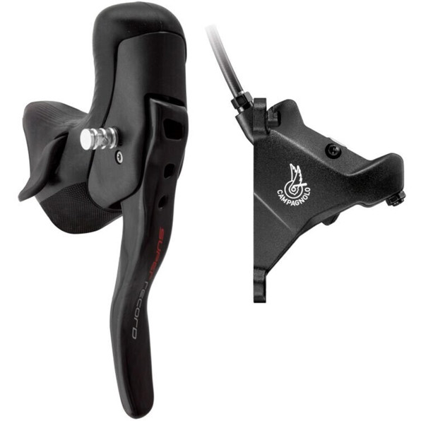 Campagnolo Super Record Hydraulic EPS 160 mm Links Bremshebel mit Schaltung - Schwarz - 2s