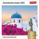 2025 Griechische Inseln Wochenkalender mit 53 Postkarten