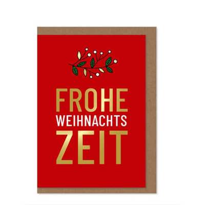 Frohe Weihnachtszeit - Weihnachtskarte KOMMA³ 22-033