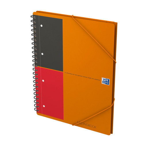 A4+ Meetingbook aus Polypropylen | Liniert 6 mm | 80 Blatt | Orange | SCRIBZEE® Kompatibel