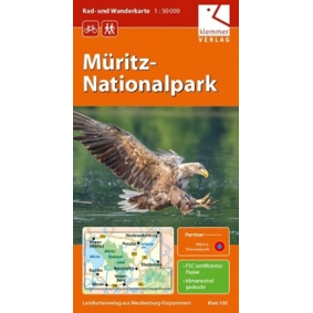 Müritz-Nationalpark Wanderkarte für Rad- und Wandertouren