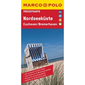 Freizeitkarte Nordseeküste 1:110.000 - Wanderkarte