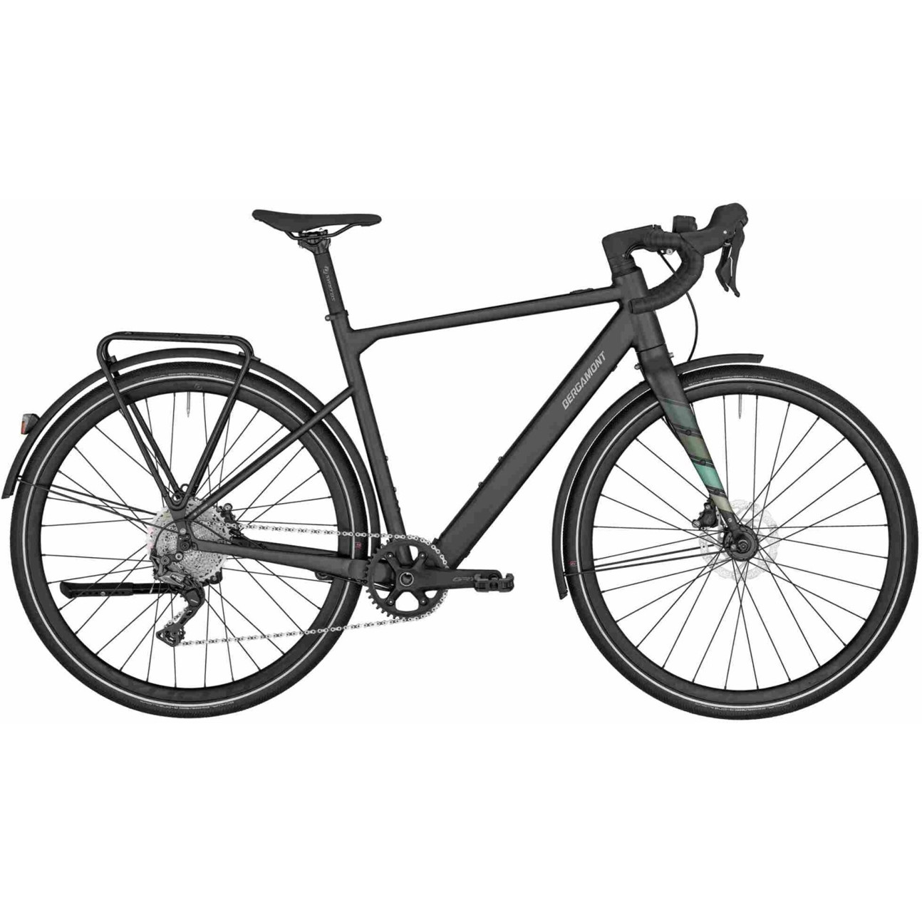 Bergamont E-Sweep Adventure 2025 - Matt Olive Grün - E-Bike für Sport & Outdoor