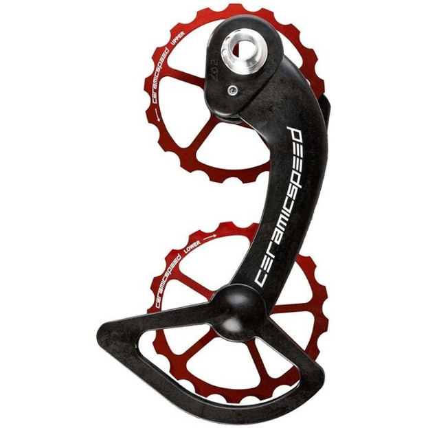 CeramicSpeed OSPW Schalträdchen-System für Shimano RD-9000 / RD-6800 - Rot