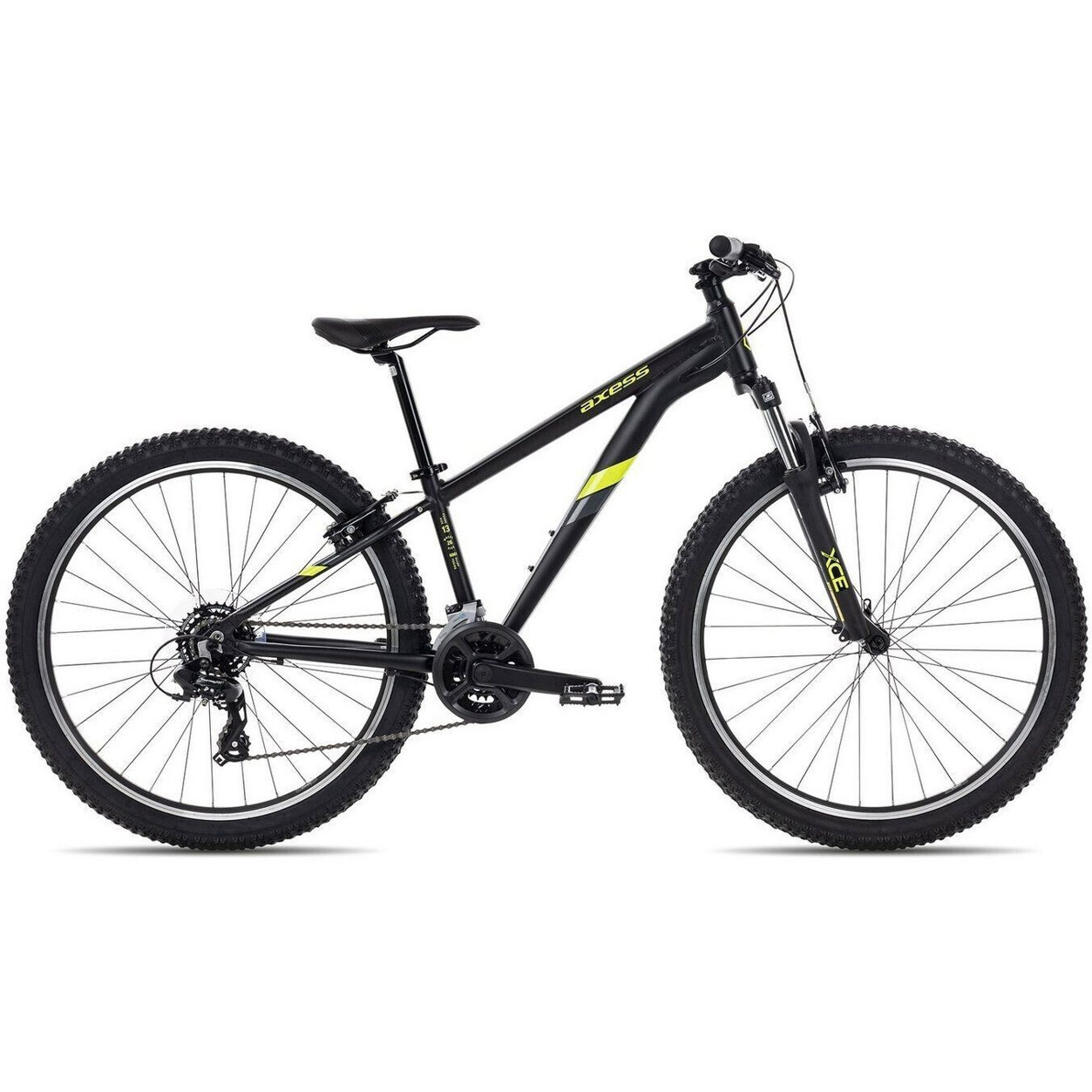 Axess STIPE 26 - Schwarz Matt mit Neon und Cool Grey - Mountainbike