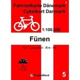 Fahrradkarte Dänemark 1:100.000 - Cykelkort Fünen