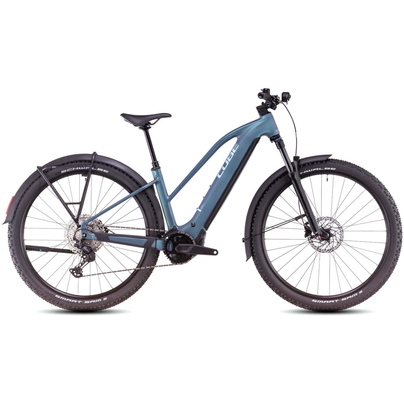 Cube Reaction Hybrid Pro Allroad Women's E-Bike (2025) - Smaragdgrey with Prism Accents