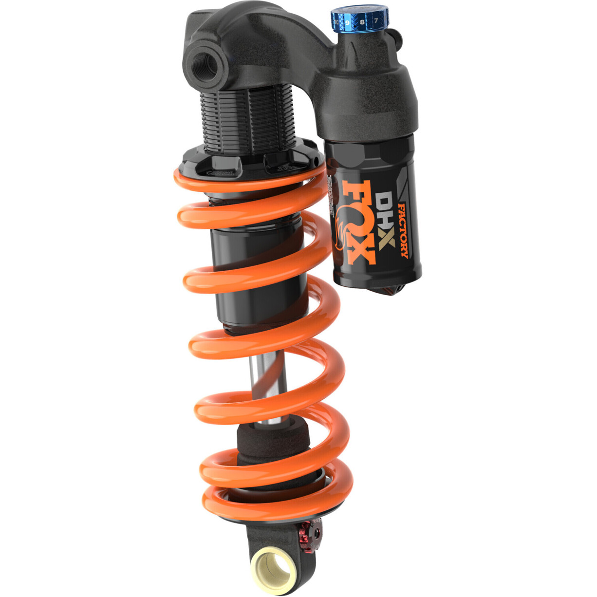 Fox Racing Shox DHX F-S CR 2-Position Adjustable Trunnion Dämpfer – 185x55mm, CM+ RM Rezi, LM – 2022, Stahlfeder